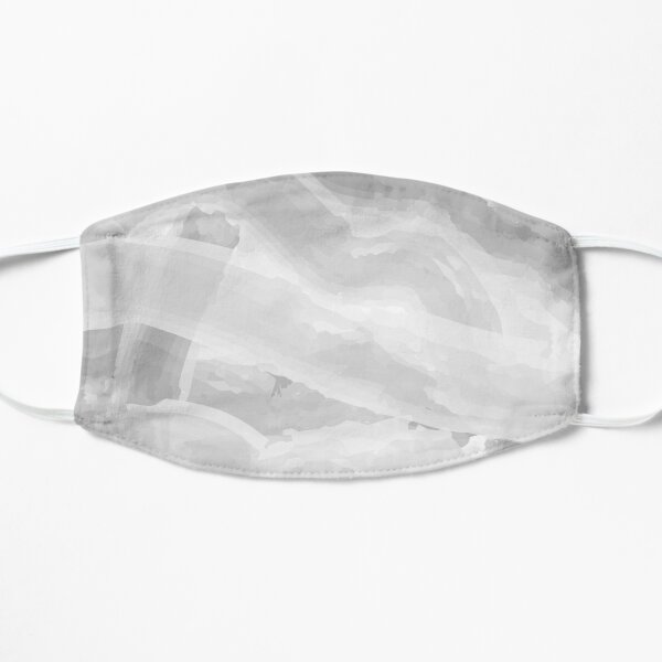 Grey Abstract Watercolor Flat Mask