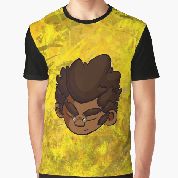 Shadows of the Ecliptic EriQ - 2nd - Yellow Gold Splattered - Original Character Graphic T-Shirt