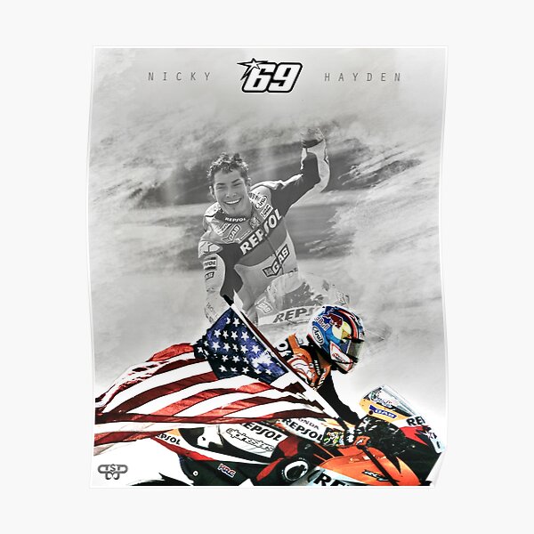 Champion du monde de MotoGP en 2006. Poster