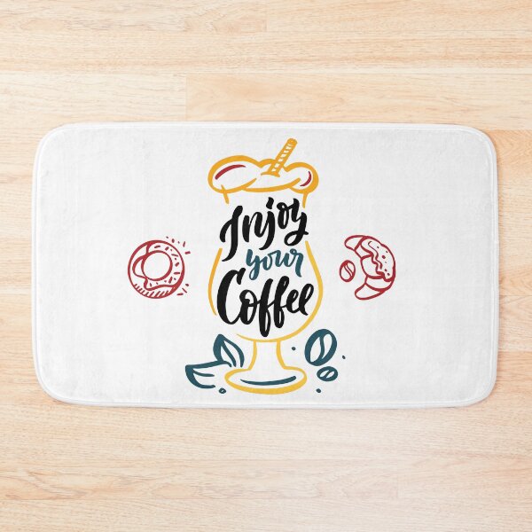 Item preview, Copy of Enjoy coffee with a donut and croissant, coffee cocktail glass on white background designed and sold by coffeeapparel.
