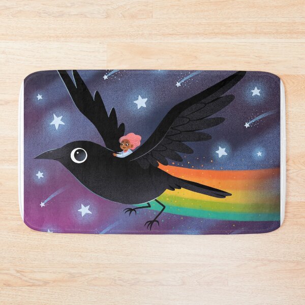 Item preview, Flight of the Rainbow Raven designed and sold by katiecrumpton.