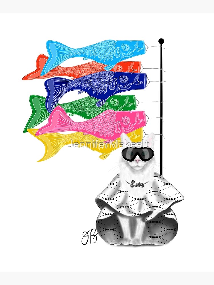 Boss Babe Windsock Fish by JenniferMakesIt