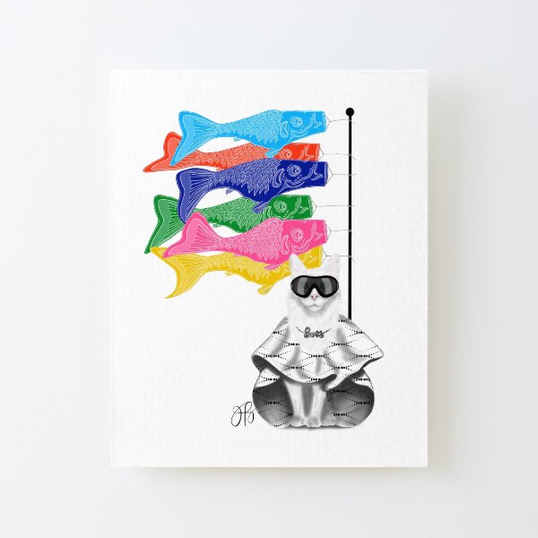 Boss Babe Windsock Fish Canvas Mounted Print