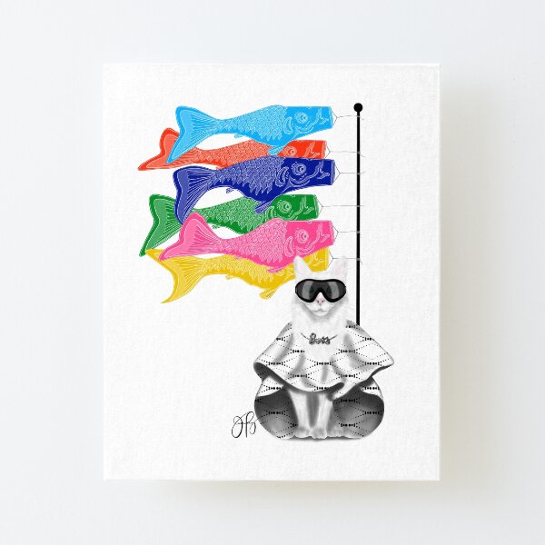 Boss Babe Windsock Fish Canvas Mounted Print