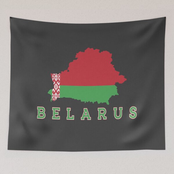 Item preview, Belarus Flag Country Outline designed and sold by JG0024.