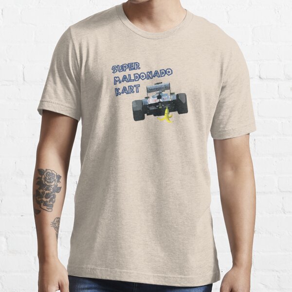 Super Maldonado Kart - Blue Writing Essential T-Shirt