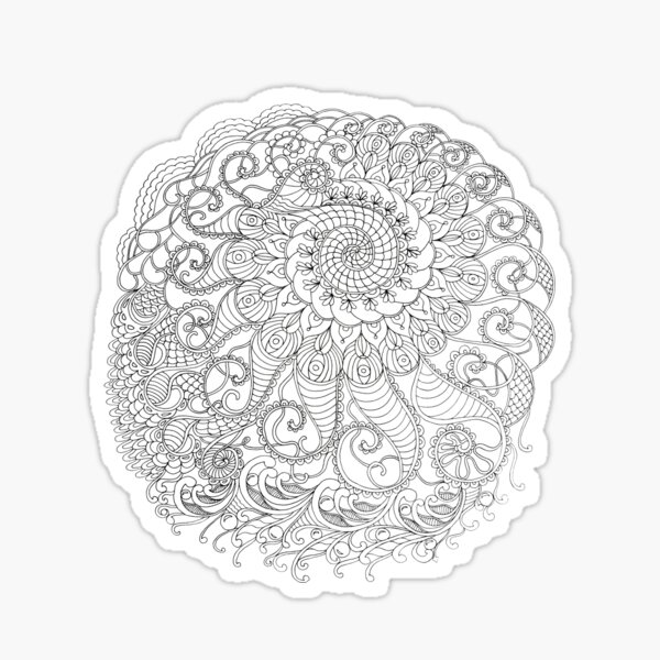 Spiral Mandala Sticker