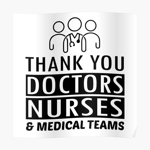 Thank You Nurse Posters for Sale | Redbubble