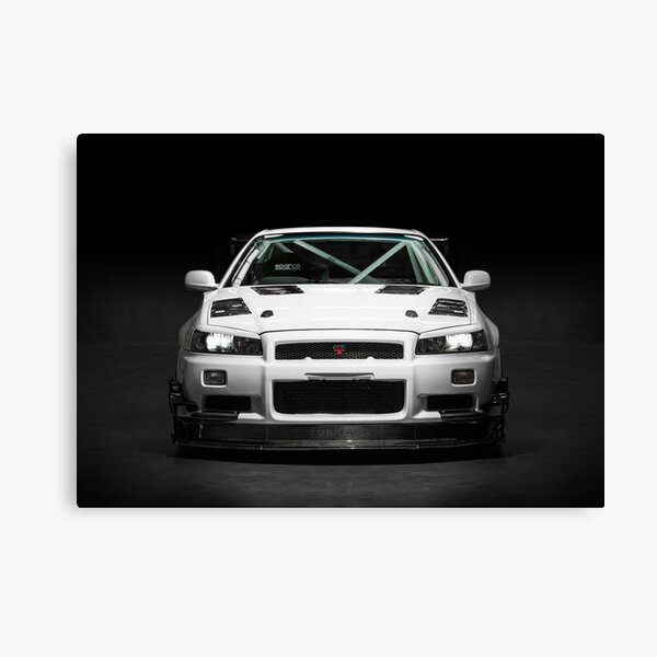 Mat Wootten's Nissan Skyline R34 GTT Canvas Print