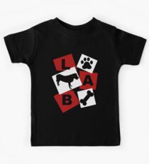 Camiseta para niños Labrador negro.