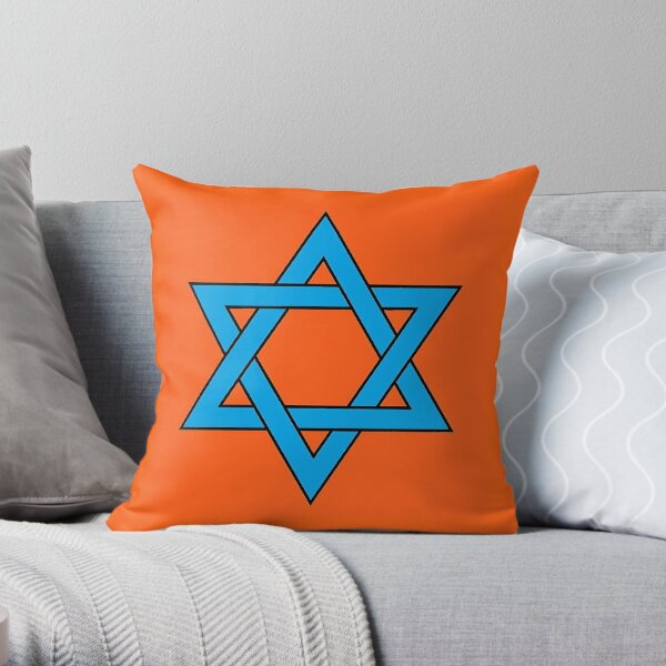 #Star of #David #Clipart #StarOfDavid, Masks Throw Pillow