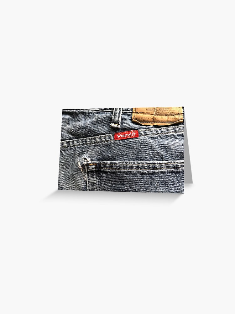 wrangler jeans with w on pocket