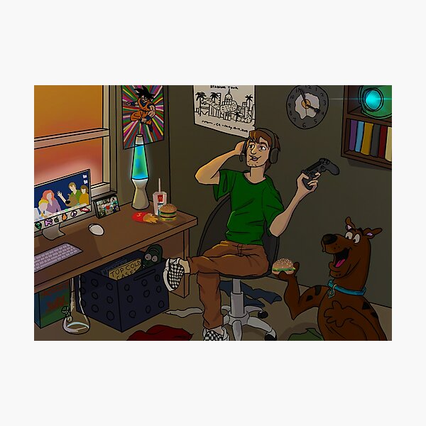 Scooby and Shaggy Photographic Print