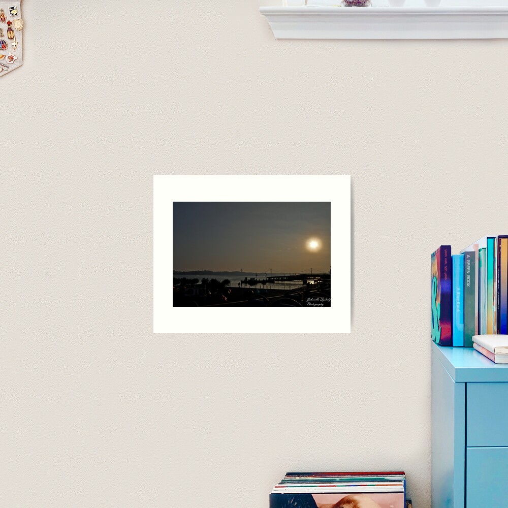 Sunset ove the bay Art Print