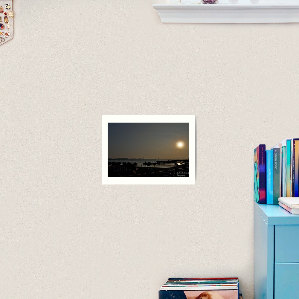 Sunset ove the bay Art Print