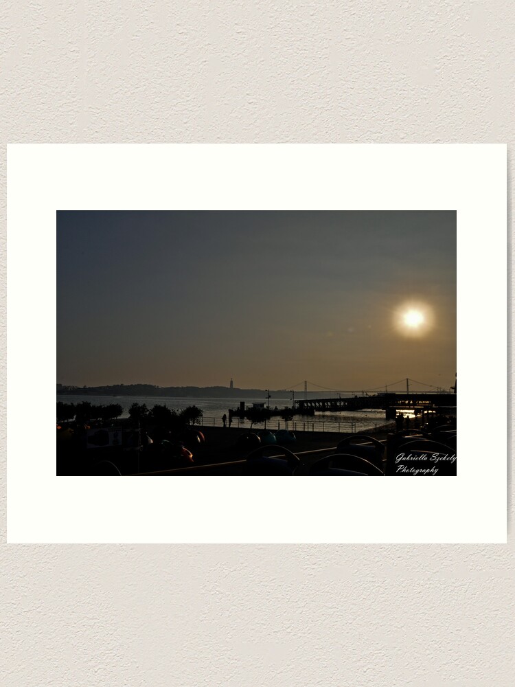 Alternate view of Sunset ove the bay Art Print