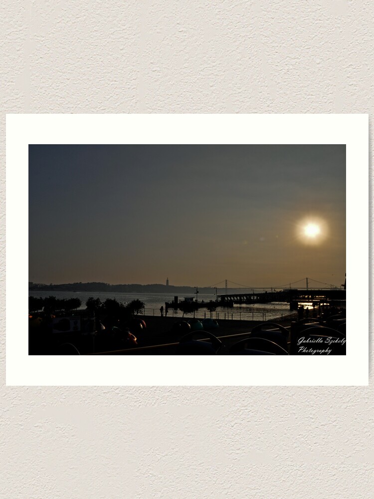 Alternate view of Sunset ove the bay Art Print