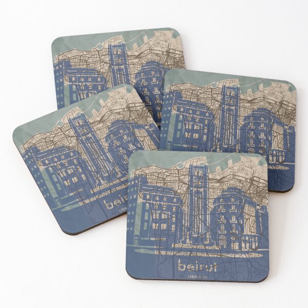 Item preview, Map + Silhouette | Beirut designed and sold by CPTVDesign.
