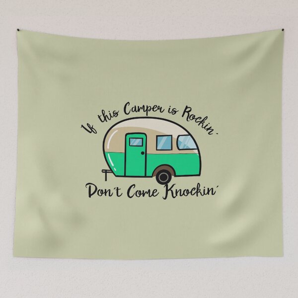 Item preview, If This Camper Is Rockin Don’t Come Knockin T shirt sticker designed and sold by Dan66.