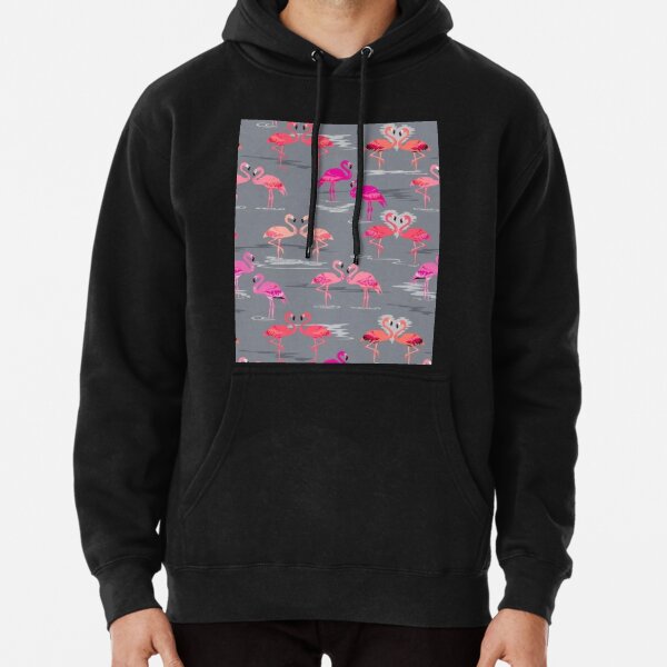 Mens Sports Sweatshirt Hoodies Bird Flamingo Pattern Sport Outwear with Pockets Mens Sports Sweatshirt Hoodies Bird Flamingo Pattern Sport Outwear with Pockets