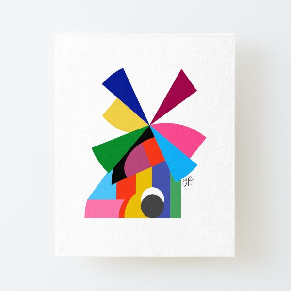 Abstract Windmill Canvas Mounted Print
