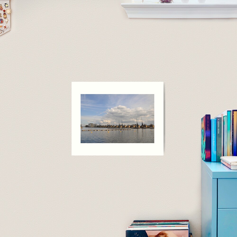 Urban river Art Print