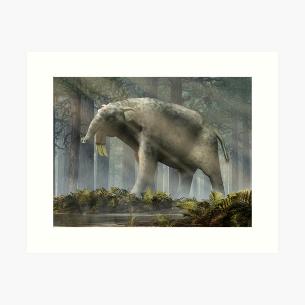 Deinotherium Art Print for Sale by VicBradyArt