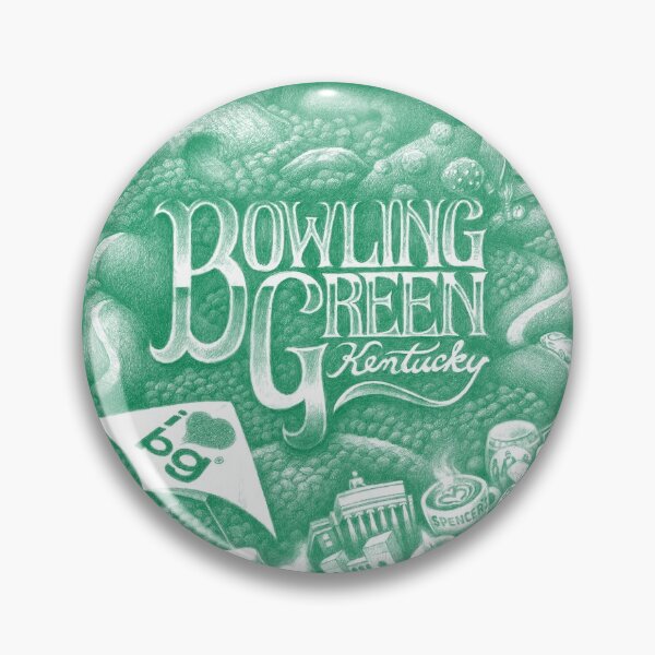 Item preview, Bowling Green, KY with city map - GREEN designed and sold by John the Craftsman.