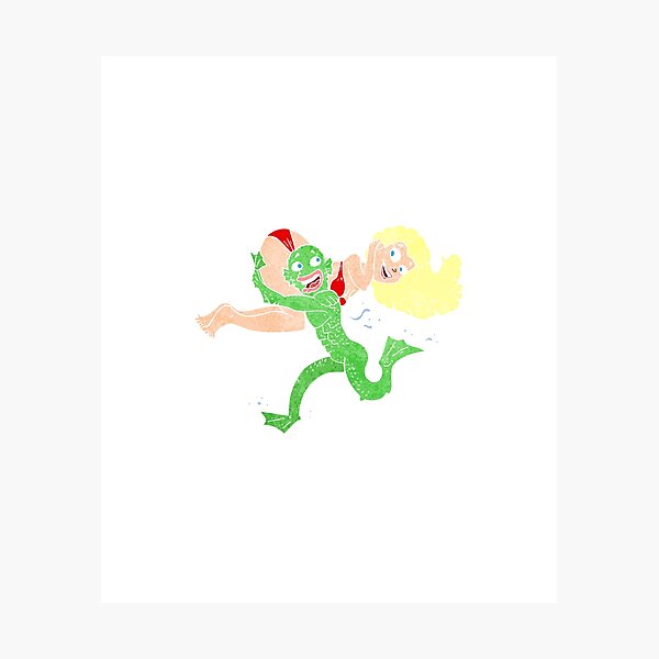 Item preview, The monster who took the girl designed and sold by TextyQuotes.