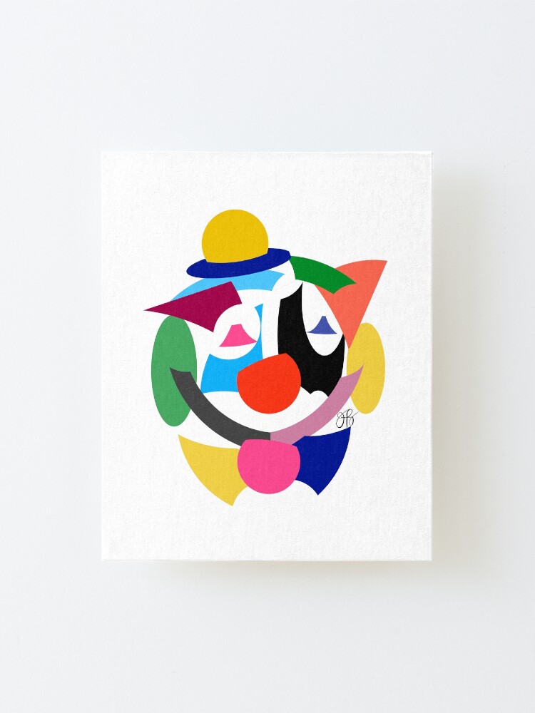 Alternate view of Abstract Clown Mounted Print