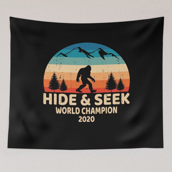 Item preview, Bigfoot Hide & Seek World Champion 2020, Funny Vintage Distressed Design Quarantine Social Distancing Gift designed and sold by PrintOfi.