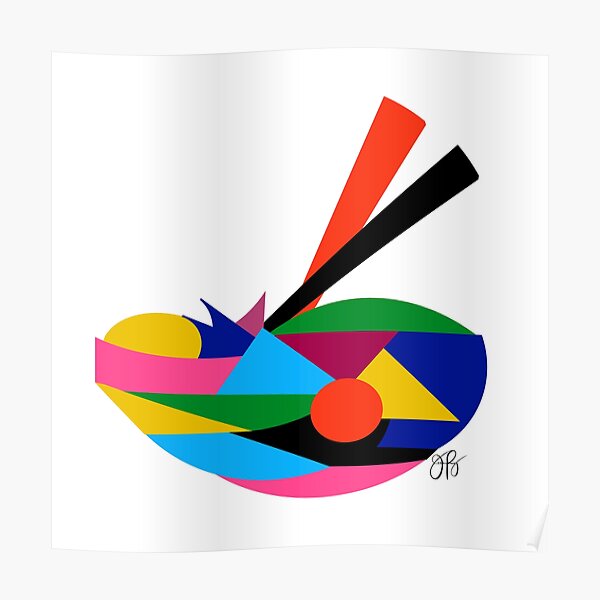 Abstract Ramen Poster