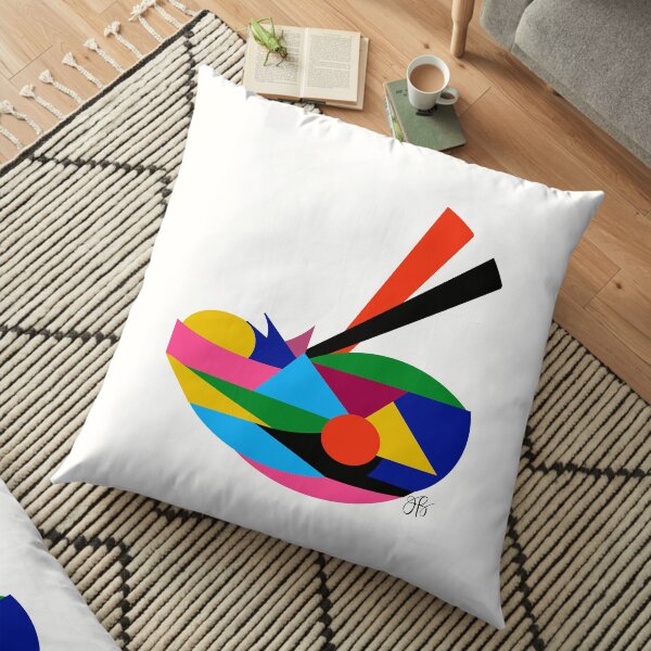 Abstract Ramen Floor Pillow