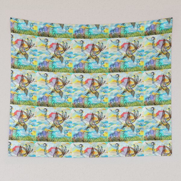 Item preview, The boy, the bird and the flying dream (I) designed and sold by Arema Arega.