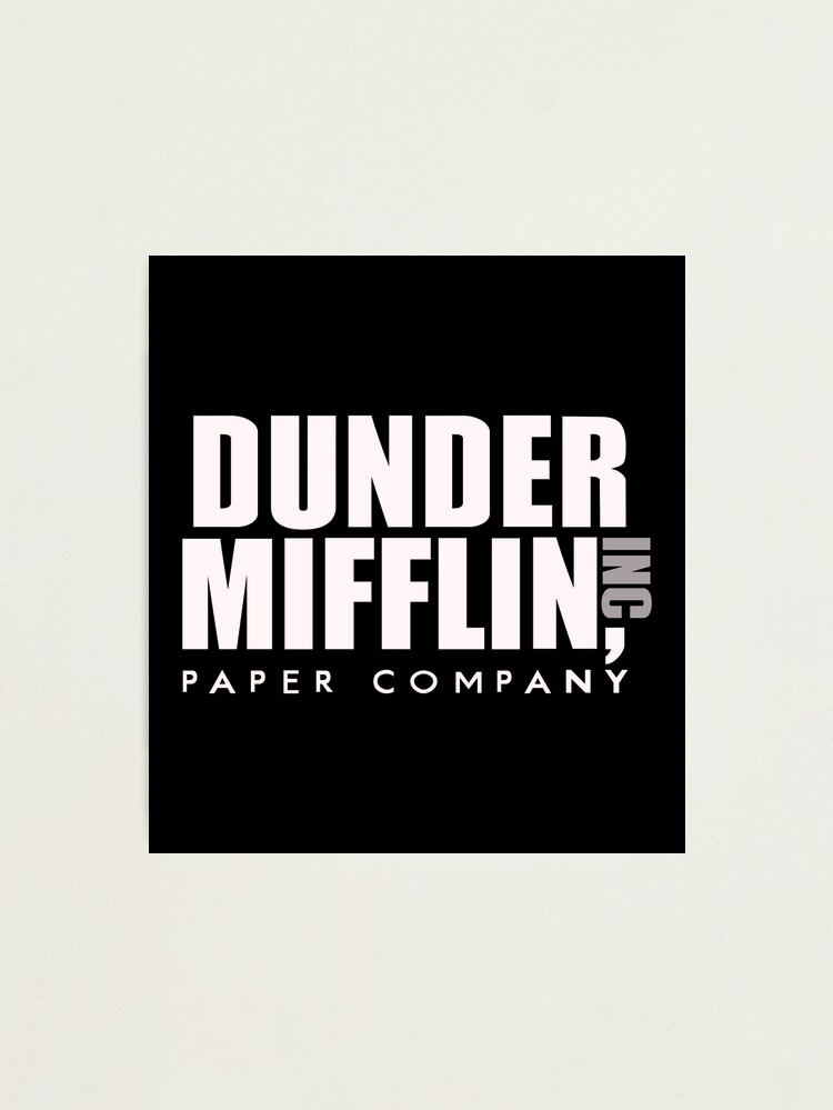 The Office - Dunder Mifflin Paper Company Logo - Black Canvas Print for  Sale by BestOfficeMemes