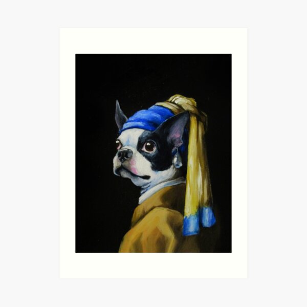 With a Pearl Earring Art Print