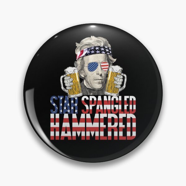 Artikelvorschau, Sternflitter hämmerte Andrew Jackson, der Bier-Liebhaber-Hemd-Gang trinkt entworfen und verkauft von DynamicDesign.