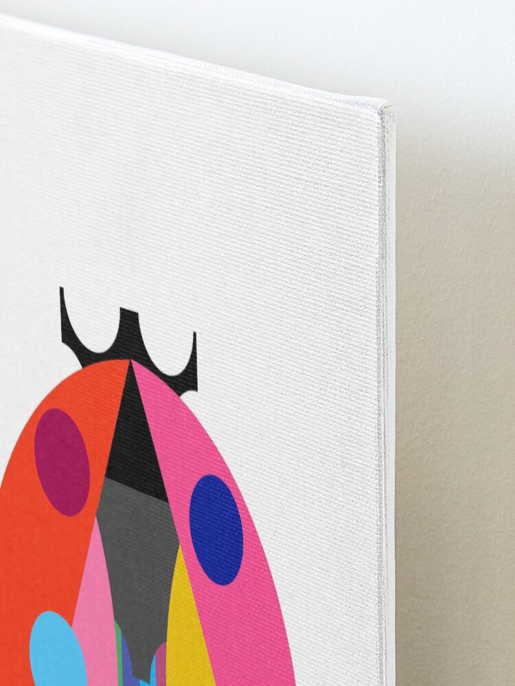 Alternate view of Abstract Ladybug Mounted Print