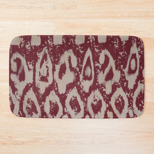 Item preview, Ikat Warp in Wine and Beige designed and sold by Leslie Rogers Todder.