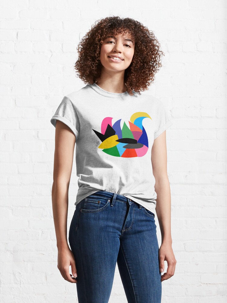 Alternate view of Abstract Swan Classic T-Shirt