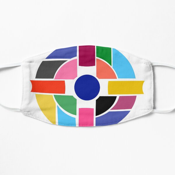 Abstract Cross Flat Mask