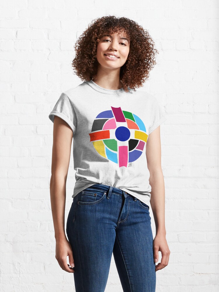 Alternate view of Abstract Cross Classic T-Shirt