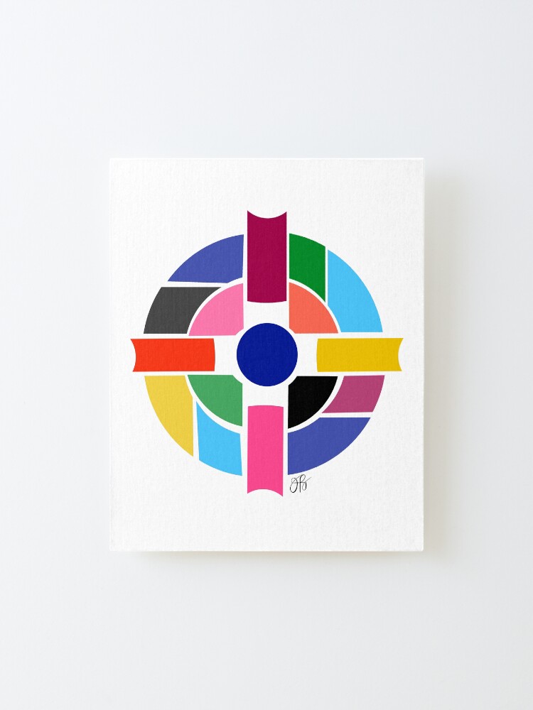 Alternate view of Abstract Cross Mounted Print