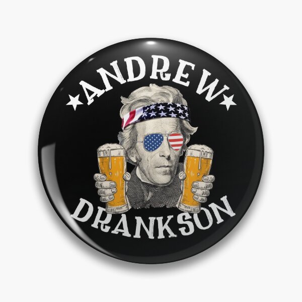 Artikelvorschau, Andrew Drankson Präsident Andrew Jackson Drinking Beer Shirt Gear entworfen und verkauft von DynamicDesign.