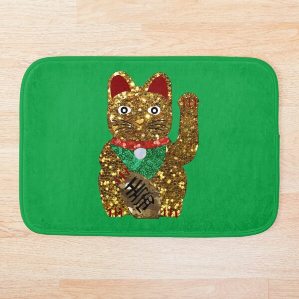 Item preview, gold maneki neko cat designed and sold by Gossip Rag.