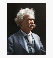 Colorized - Mark Twain / Samuel L Clemens Photographic Print