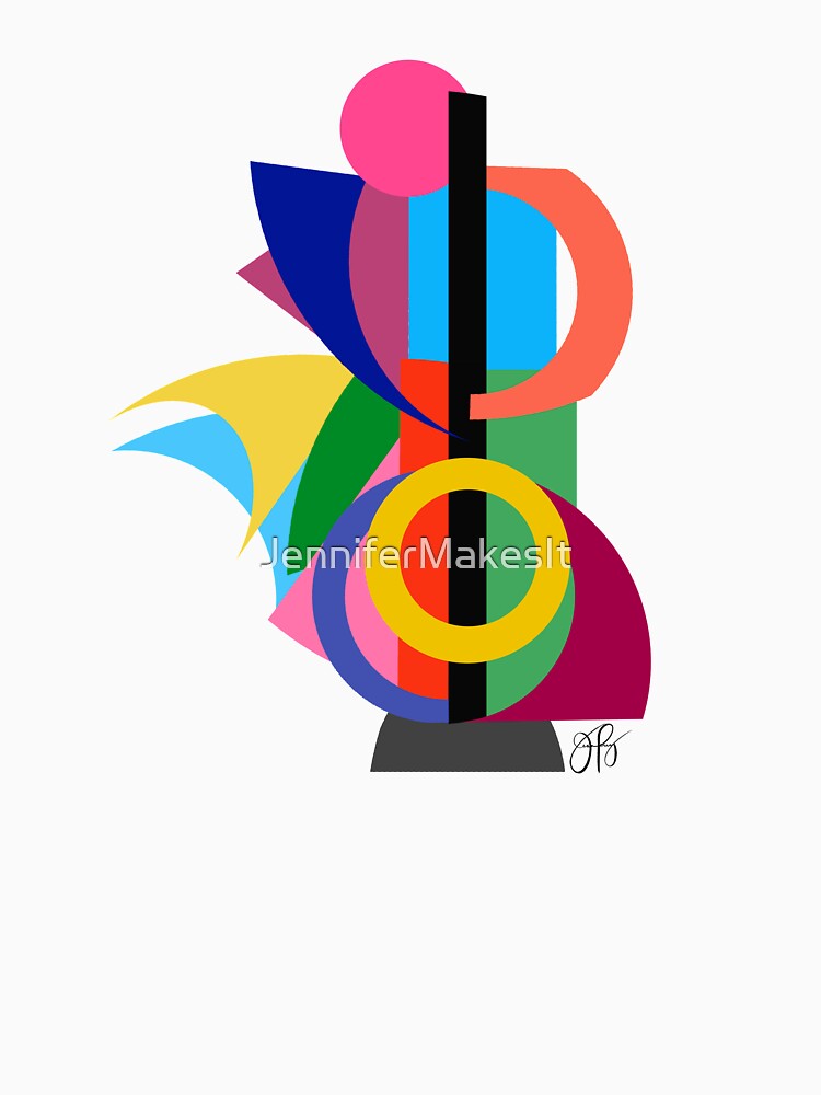 Abstract Cello Player by JenniferMakesIt