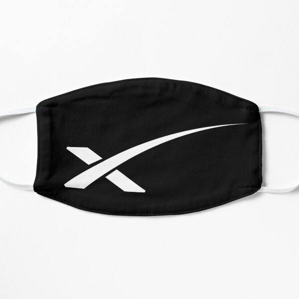 SpaceX Logo X Flat Mask
