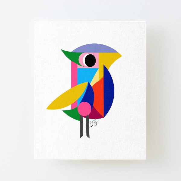 Abstract Bird Canvas Mounted Print