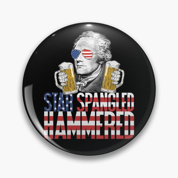Artikelvorschau, Star Spangled gehämmert Alexander Hamilton Bierliebhaber Shirt Gear entworfen und verkauft von DynamicDesign.